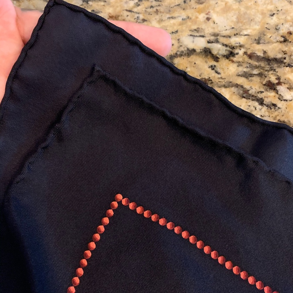 Gucci Peacock Feather Silk Twill Foulard Scarf - Picture 7 of 10